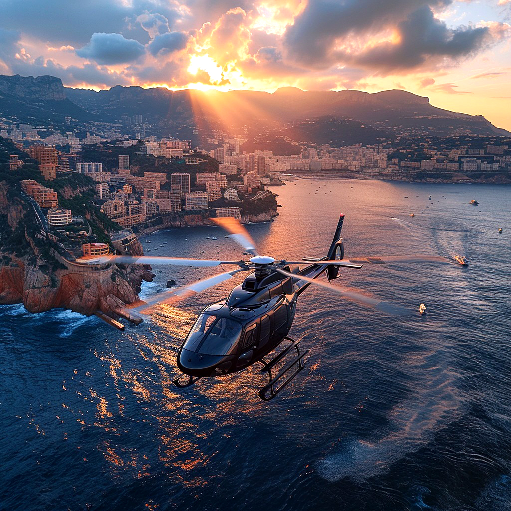 Трансфер на вертолете из Ниццы в Монте-Карло