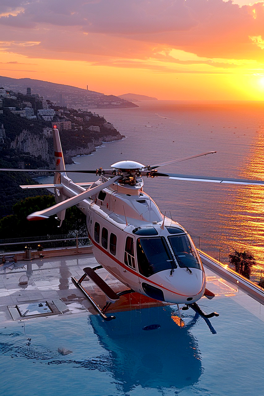 Трансфер на вертолете из Ниццы в Монте-Карло